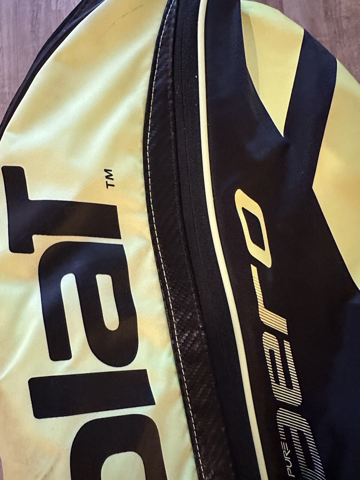 Babolat Pure Aero Tennis 9 Racket Bag Yellow Black Isothermal Bag Racquet Holder