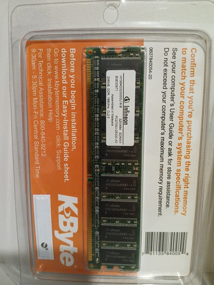 Two Centon PC-3200 512 MB DIMM 400 MHz DDR SDRAM Memory (512MBPC3200) In Package - Image 3 of 4