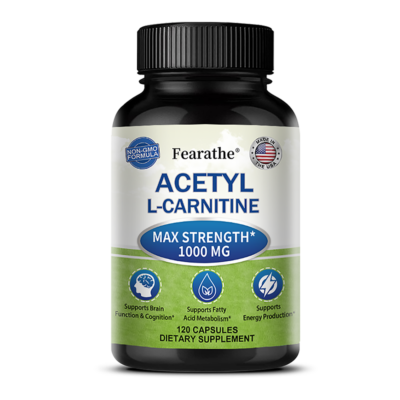Acetyl L-Carnitine 1000mg-Non-GMO & Energy Fatigue Focus Supplement BRAIN  BOOSTS