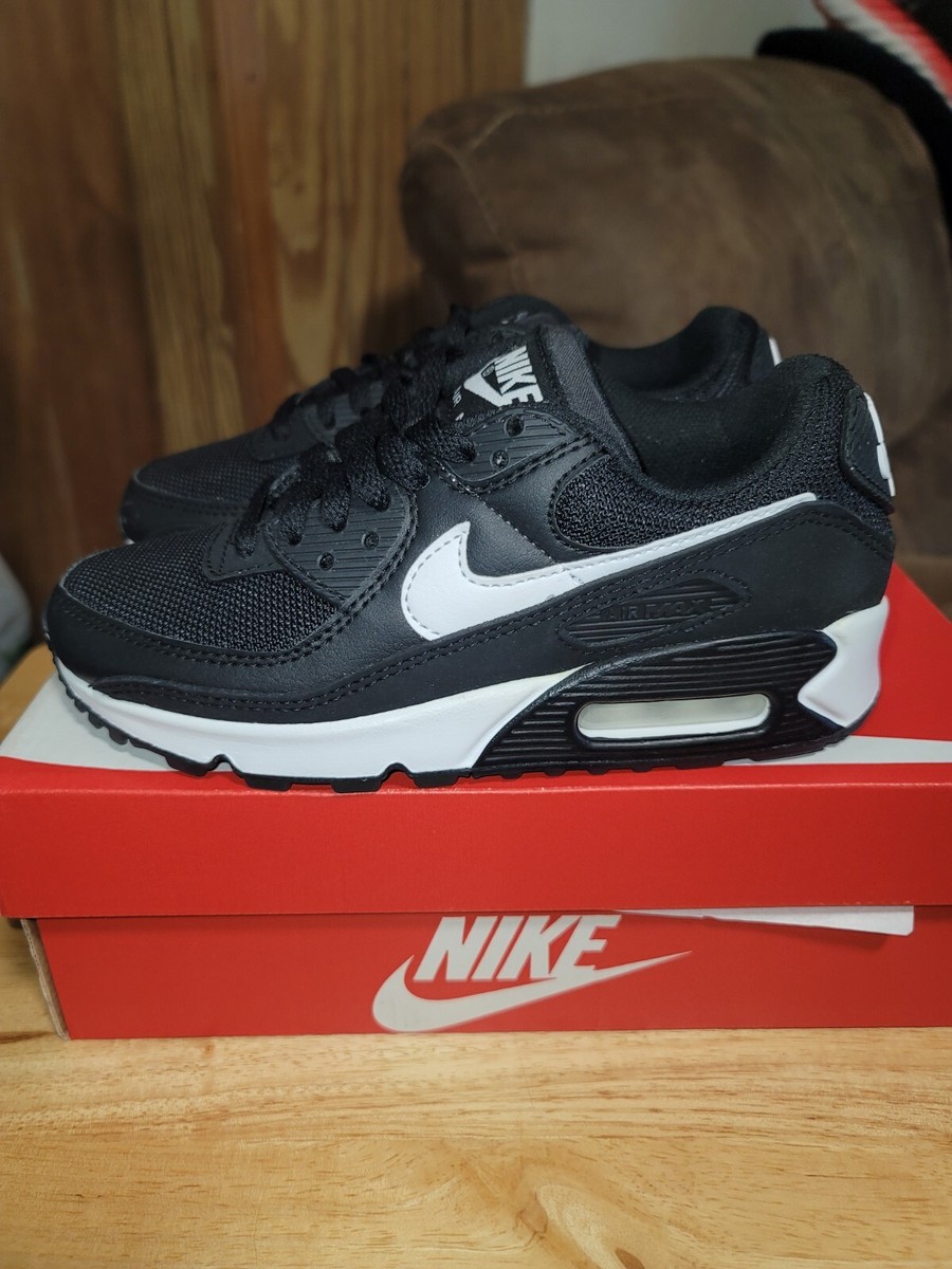 New Nike Air Max 90 Black White - CQ2560-001 Size 5 | eBay
