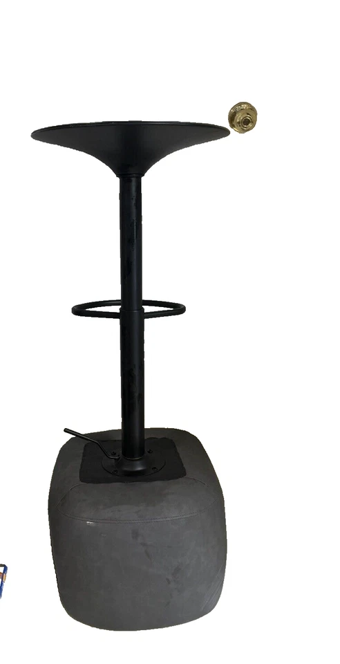 Juego de 2 taburetes de bar industriales de altura ajustable Duke de 31,25" - LumiSource Foto 3 de 4