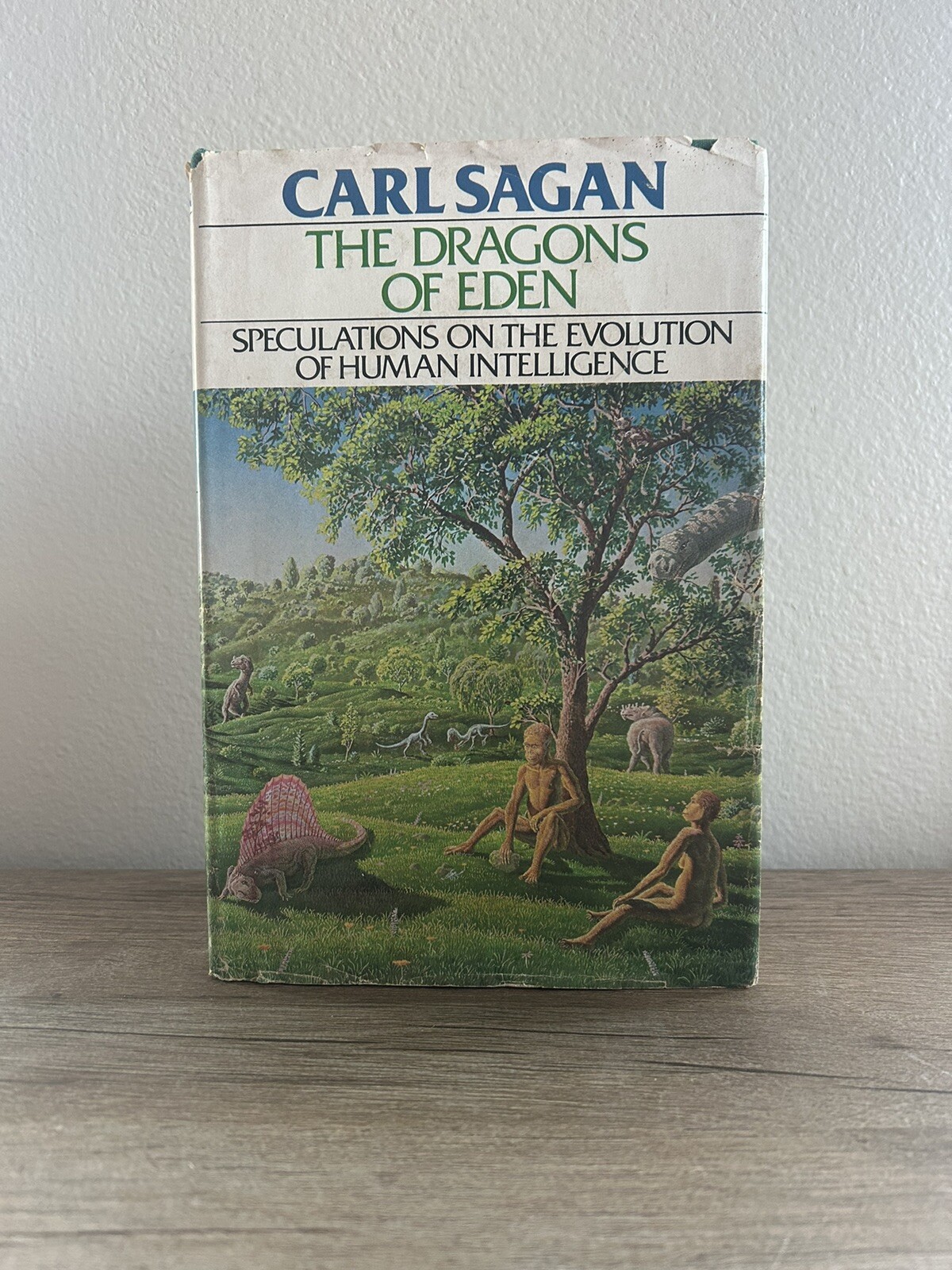 The Dragons of Eden By Carl Sagan ☆ Stated 1st Edition ☆ HCDJ 1977