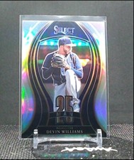 2021 Panini Select Devin Williams 25 Man Silver Holo Prizm Brewers