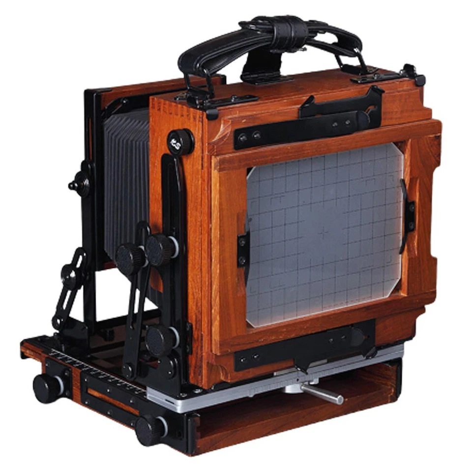 Shen Hao HZX45-IIA 4x5 Field Folding Black Walnut Wooden Large Format Camera - Bild 4 von 4