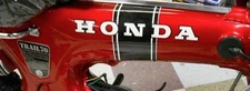 Honda CT70 KO 2pc. Black Stripe Main Frame Decal Set 69-71 MADE IN USA!