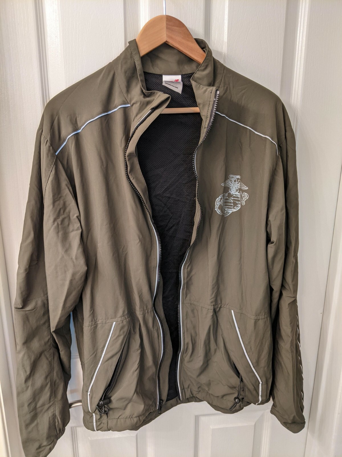 New Balance US Marine Corps Windbreaker Jacket Vented… Gem