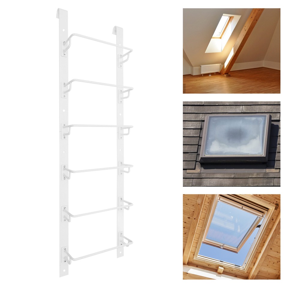 Fire Escape Ladder 6Step Basement Egress Loft Window Well Attic Part
