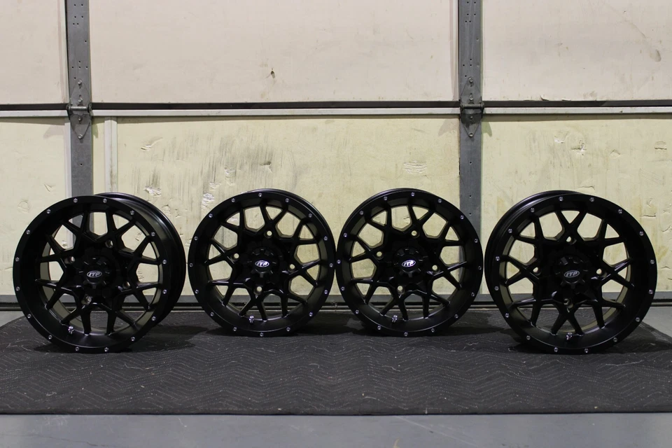 RUEDAS KAWASAKI MULE 4010 14" ITP HURRICANE BLK ALUMINIO ATV (JUEGO 4) KAWL8 Foto 2 de 3