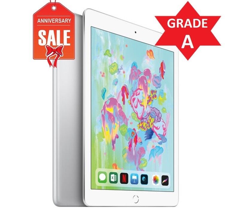 Apple iPad 6th gen 2018, 32GB WiFi + Cellular Unlocked 9.7 Apple iPad 6th gen 2018, 32GB WiFi + Cellular Unlocked 9.7