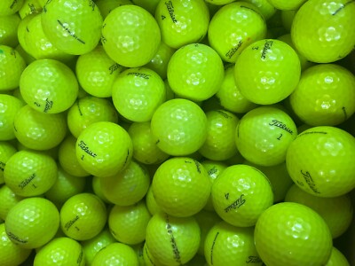 40 gelbe Titleist Pro V1 Lake Golfbälle in A-Klasse Qualität
