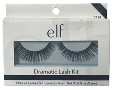 e.l.f. Natural Dramatic Lash Kit 1-Pair lashes & Eyelash Glue 1714