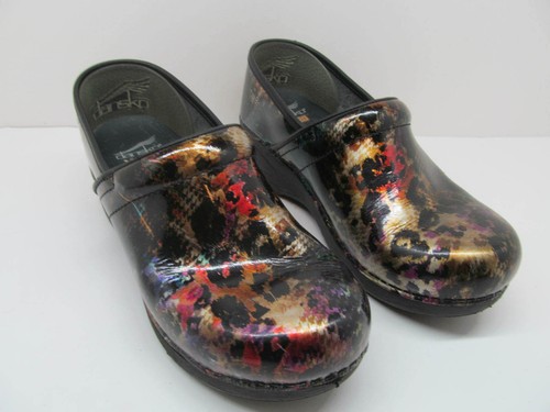 multi leopard dansko