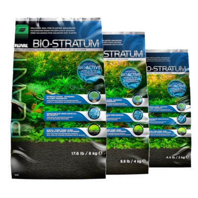 Aquarium Pflanzsubstrat Fluval Bio-Stratum Vulkanboden Pflanzenwachstum 3 Größen