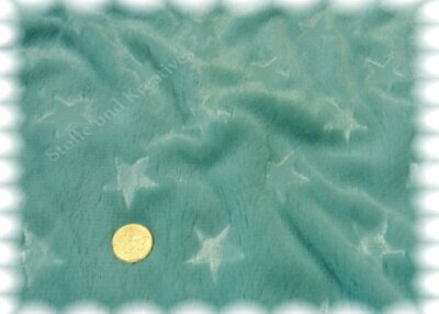 Plüsch Stars mint Kunstfell Meterware Fake Fur Faux Fur Fleece