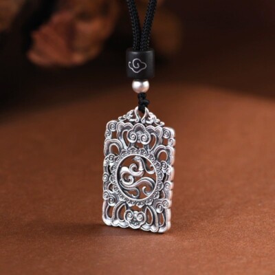 N05 Anhänger Phönix Symbol der chinesischen Kaiserin Ethnoschmuck Feinsilber