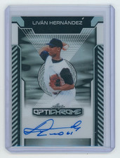 2025 Leaf Optichrome Livan Hernandez Autograph 1/1 Auto