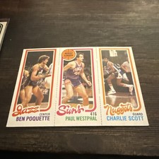 1980-81 Topps  Paul Westphal , TL #77 / 188 / 241 Rookie -
