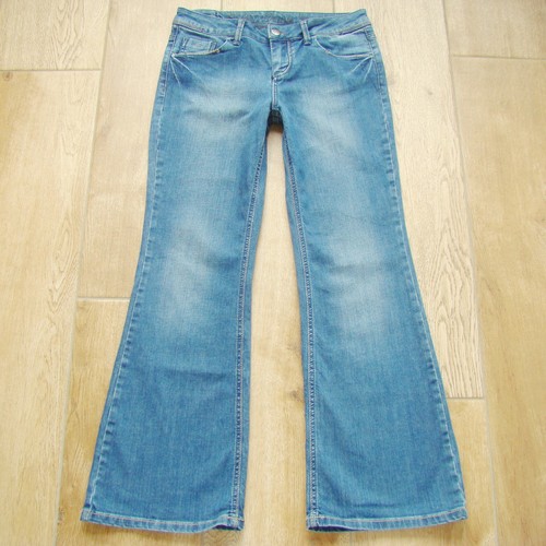 ESPRIT 94107 Schlag Jeans W29 L30 Damenjeans blau Stretch Denim Jeans 29/30