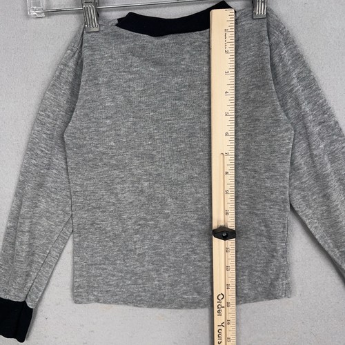 Vintage Allison Shirt Boys 8 Gray BMX Vertical Graphic Long Sleeve 80s USA Bike - Picture 11 of 12