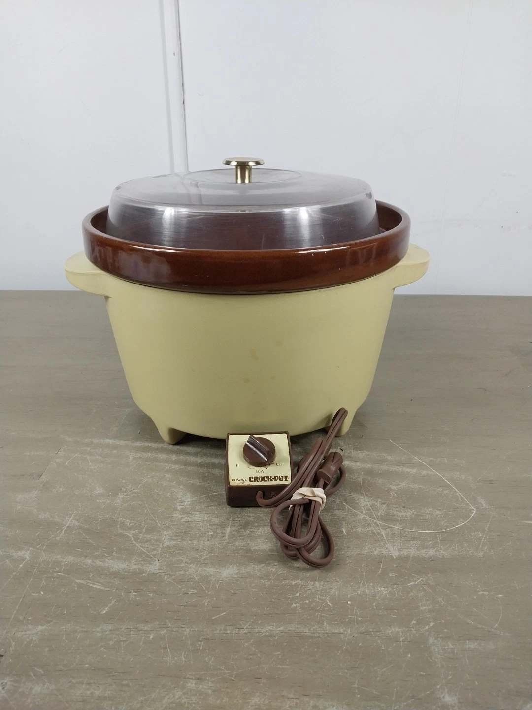 Vintage Rival Crock Pot Slow Cooker Server 3300/2 5 Quart TESTED