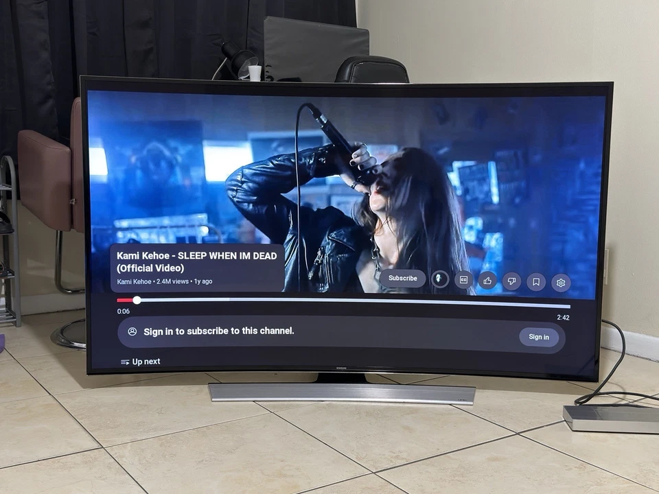 SAMSUNG 65 INCH 4K 3D CURVED SMART TV UN65HU9000F - Image 4 of 4