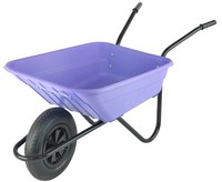 Walsall Bristol Shire Mucker Lilac Wheelbarrow - 90 Ltr / 120kg, Solid Wheel