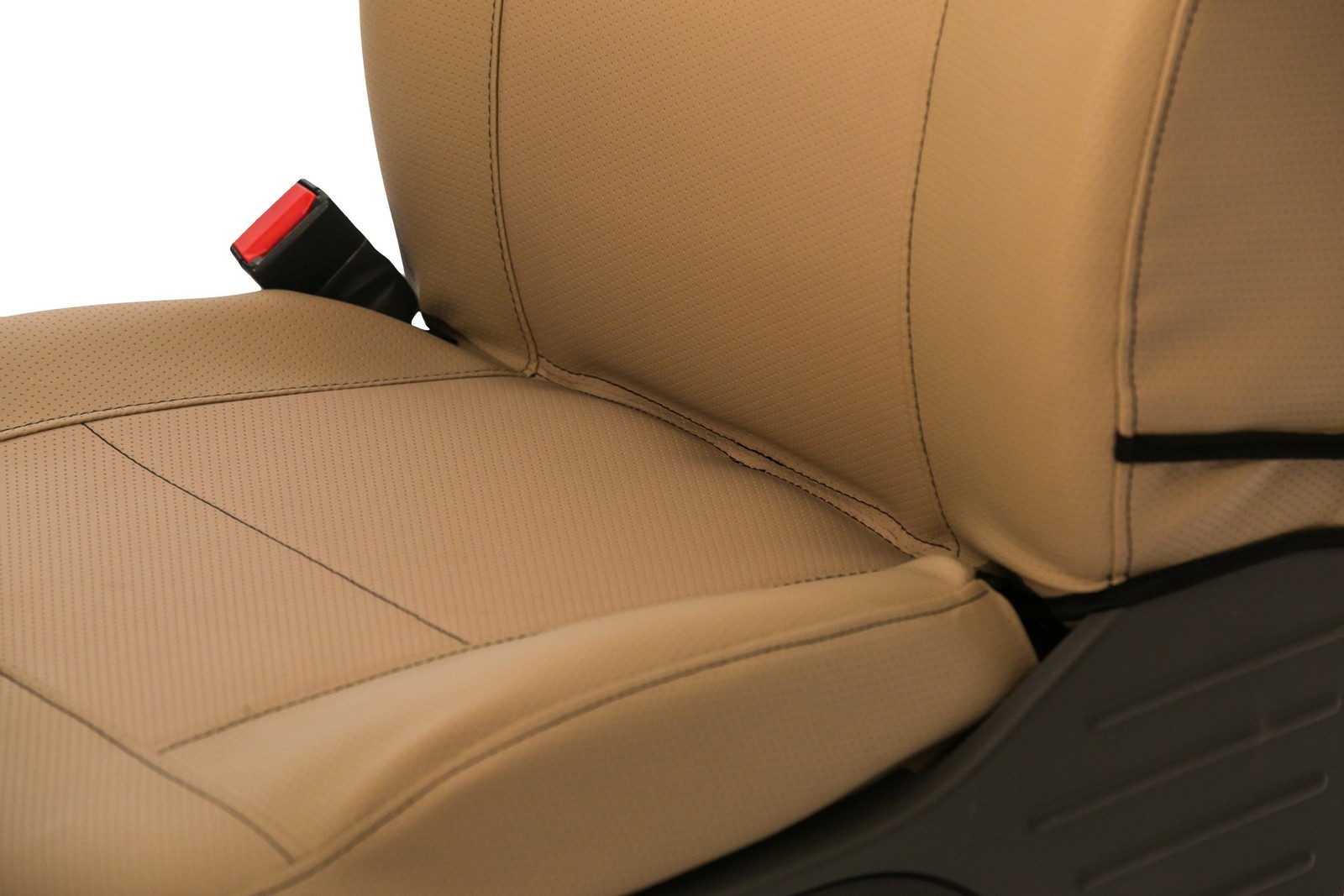 For Kia Sorento 21 Saddleman Leatherette 2nd Row Tan Custom Seat Covers