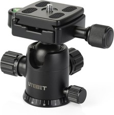 40MM Metal Ball Head Camera Mount, with 1/4" Screw 3/8" Thread Mount