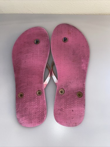 Vera Bradley rosa Blumen Flip Flops Zehenstegsandalen Damengröße 7/8 - Bild 8 von 9