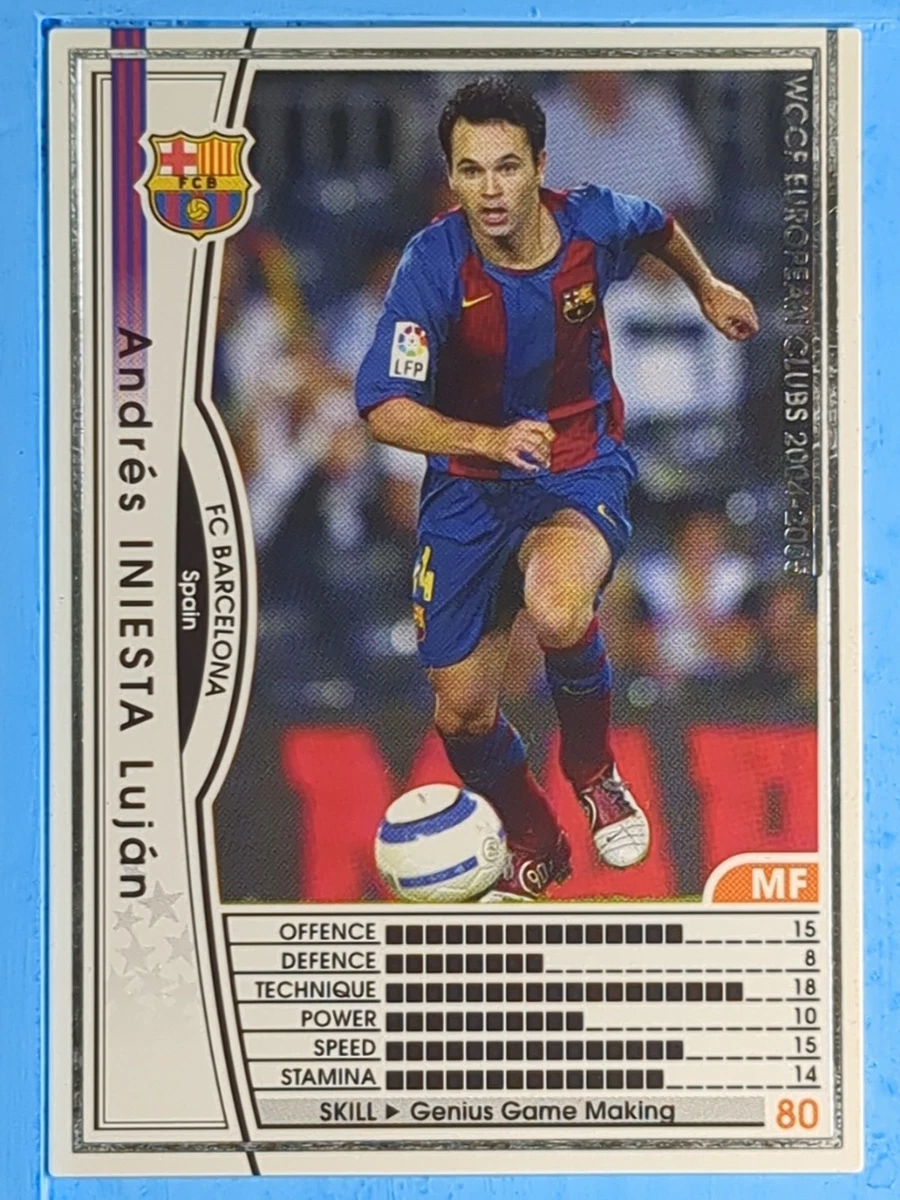 2004-05 Panini WCCF European Clubs - Andres Iniesta #187/224 for