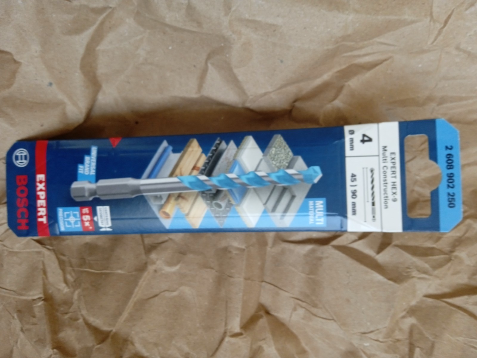 Bosch Powertool Accessories 2.608.902.250 Expert Hex-9 Multi Construction Drill Bit 4 X 45 X 90Mm - Image 2