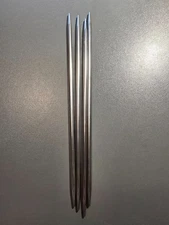 Metal Double Point Knitting Needles, 3.75mm, 7", Set of 4