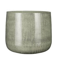 Mica Decorations Benson Blumentopf – H27 X Ø32 Cm – Metall – Hellgrau