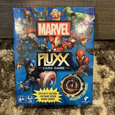 Marvel Fluxx Card Game (Collectors Coin)   Used, Complete   Fluxx Variant