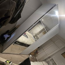 IKEA PAX Wardrobe Mirrored Sliding Doors Drawers Shelves - Large