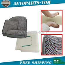 For 1998-2002 Dodge Ram 1500 2500 3500 Driver Bottom Seat Cover & Foam Pad Gray