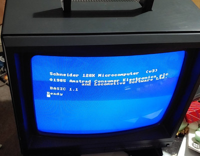 Schneider / Amstrad CTM640 Farbmonitor CPC 464, 664, 6128 + Strom- Monitorkabel