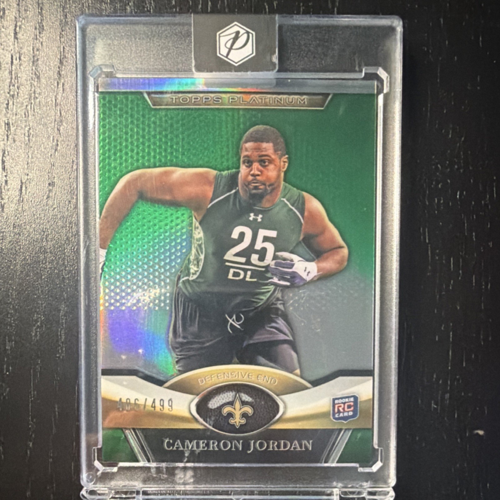 Cameron Jordan Topps Platinum #99 Green Refractor