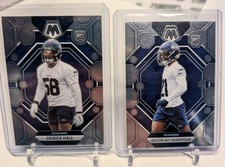 2023 Panini Mosaic - Rookies Devon Witherspoon #313 (RC) + Derick Hall (RC)