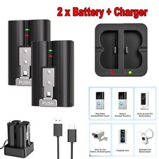2PCS 7200mAh Battery  Charger For Ring Video DoorBell 2 3 3 4 Spotlight Camera