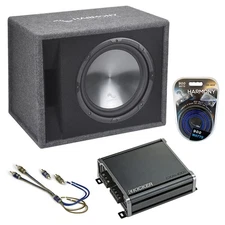 Fits GMC Terrain 10-18 Harmony Single 12" Loaded Sub Box Enclosure CXA400.1 Amp