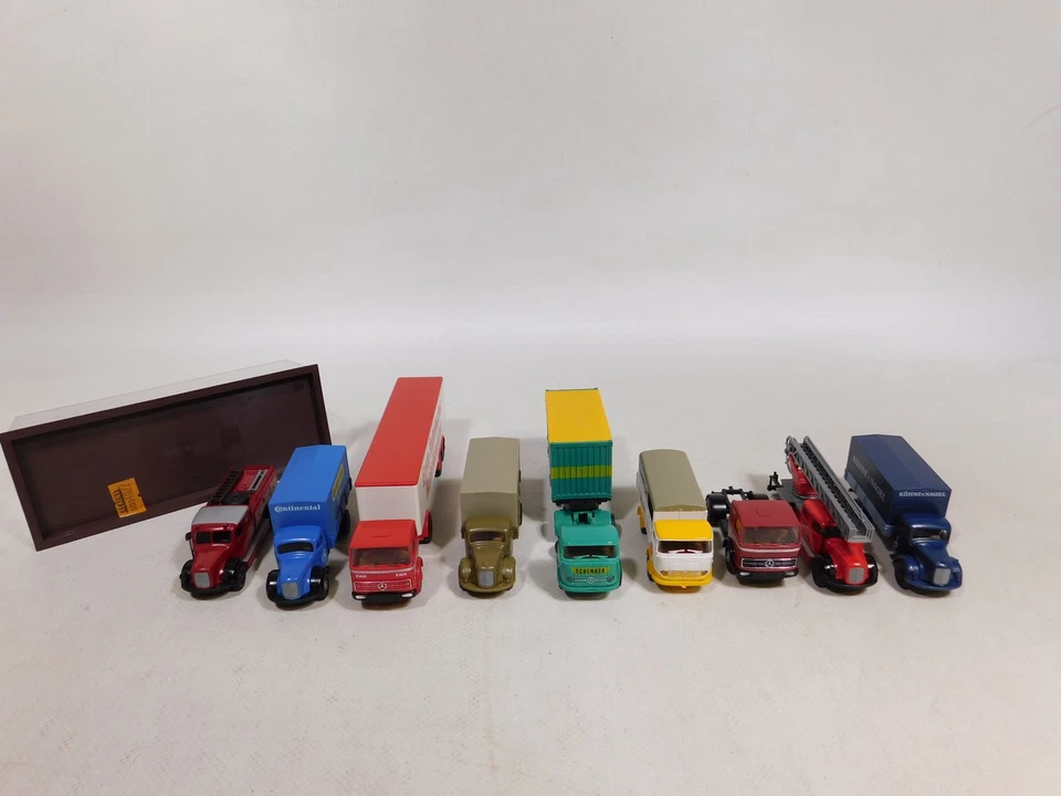 9X Brekina H0 1:87 Modello MB Pompiere Schenker Kühne Continental Ecc #DX478-1 - Immagine 4 di 4