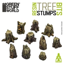 Green Stuff World: TREES - Basing Bits - 3D Printed Resin
