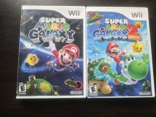 Super Mario Galaxy 1 + 2 (Wii) lot CIB, GREAT CONDITION!