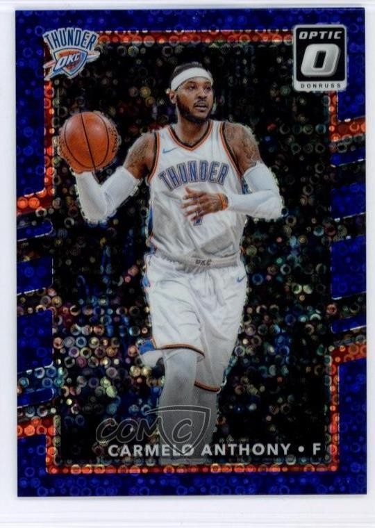 2017 Panini Donruss Optic Fast Break Purple Prizm /155 Carmelo Anthony HOF 1u5y