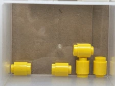 LEGO Parts - Yellow Brick, Round 1 x 1 - No 3062 - QTY 5
