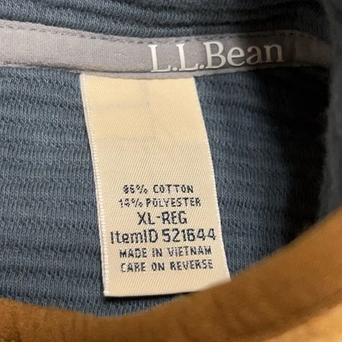LL Bean Vest Mens XL Barley Heather Lakewashed Double Knit Full Zip NEW $69.95 image 9