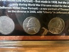 Historic Five Cent Pieces W/silver war nickel & 1943 Steel Penny Collection Lot — photo 3