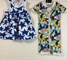 Lot Hanna Andersson Parrot 2-Way Zip Shortie Sleeper Star Patriot Dress 3-6 mon
