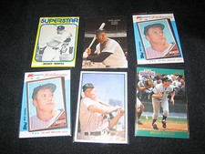 LOT (6) MICKEY MANTLE ASSORTED PACK PULLED INSERT BASEBALL CARDS YANKEES HOF